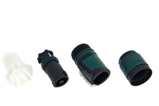 Conector Neutrik Speakon Para Cable De 4 Polos Nl4fxx-w-s Color Negro Y Verde