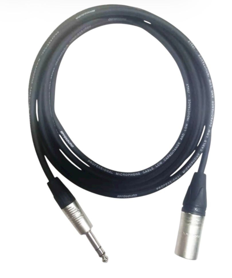 Cable Prosound Italia + Trs Rean + Xlr Neutrik Nc3 6mts