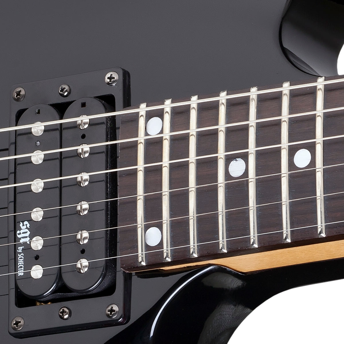 Guitarra eléctrica SGR Schecter C-1 FR (Negro Medianoche Satinado)