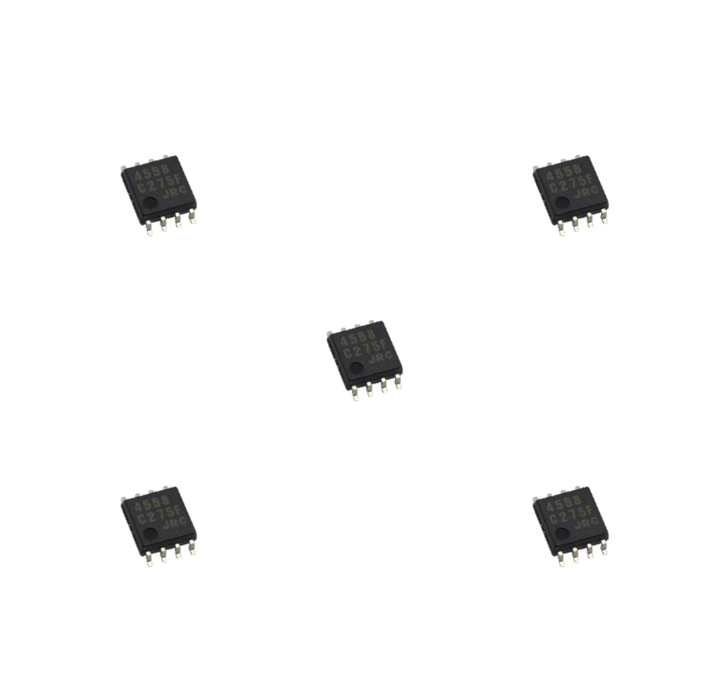Nishinbo - set 5pz circuito integrado NJM4558M SOIC-8