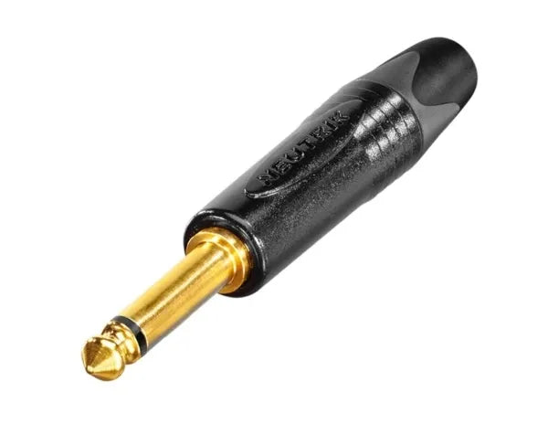 Conector Neutrik NP2X-B TS1/4" mono punta dorada