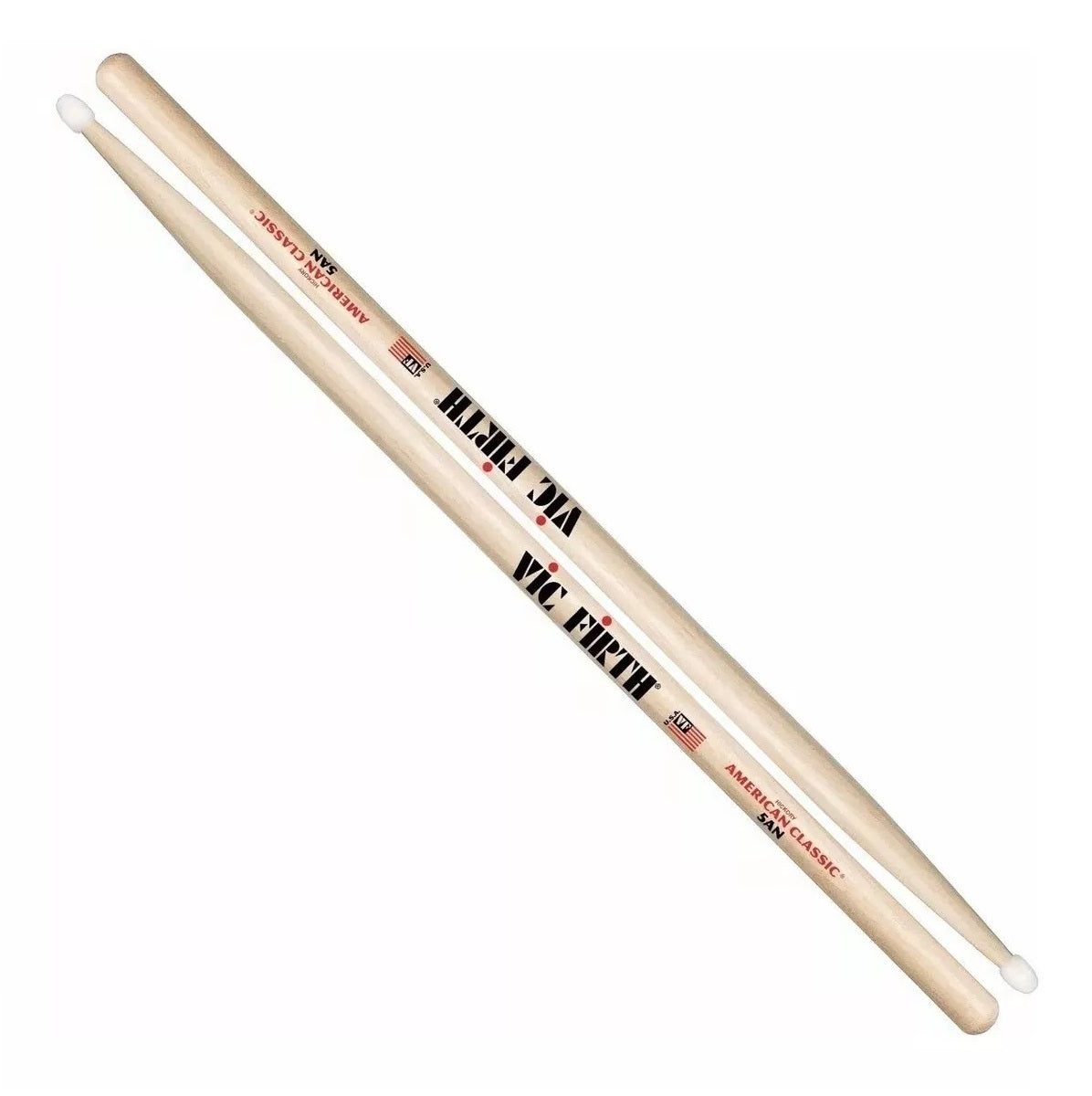 Baquetas Vic Firth American Classic nogal punta de nylon