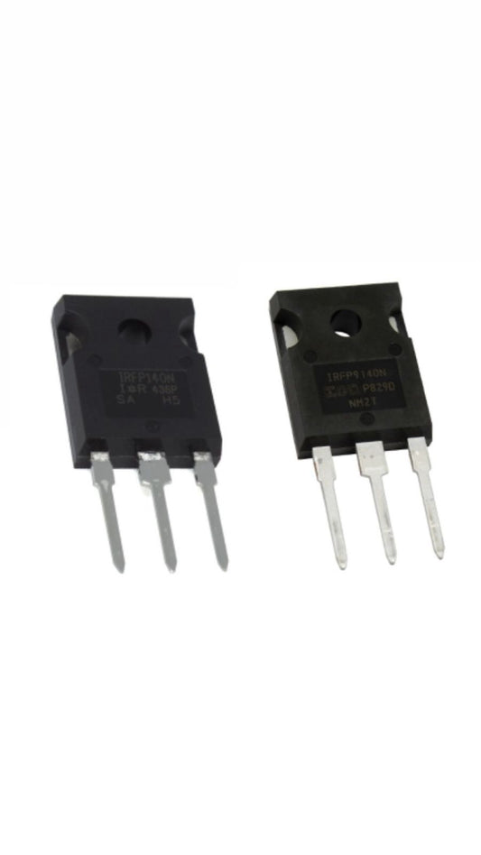 MOSFETS Infineon IRFP140+IRFP9140 Canal N Y Canal P