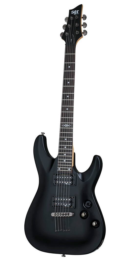 Guitarra eléctrica SGR Schecter C-1 (Negro Medianoche Satinado)