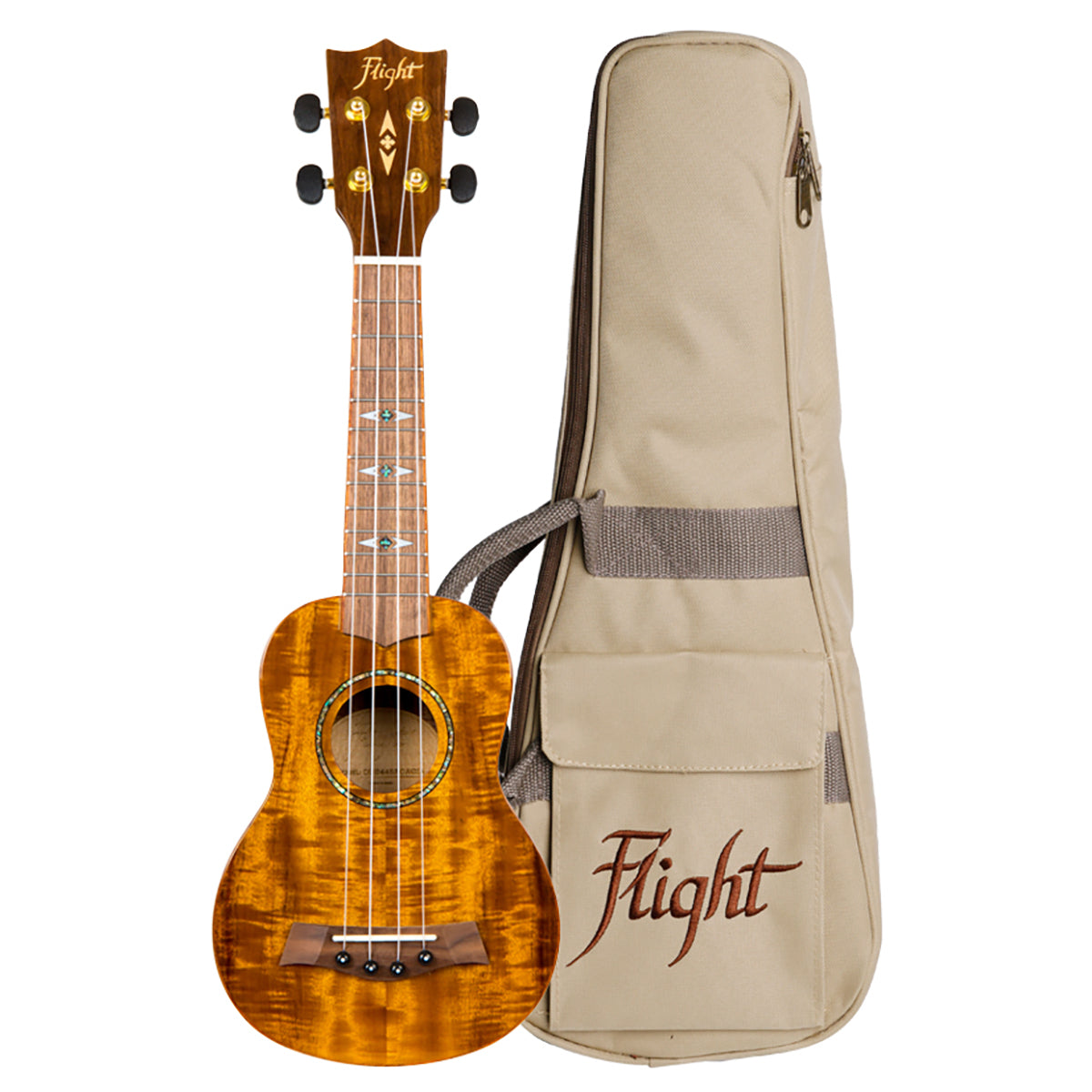 Ukulele Flight Soprano Acacia DUS445