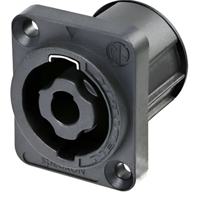 Jack Speakon Neutrik NL4MPXX 4 Polos Genuino Negro