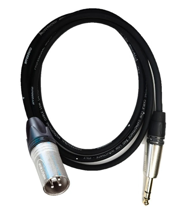 Cable Prosound Italia + Trs Die Hard + Xlr Neutrik Nc3 3mts