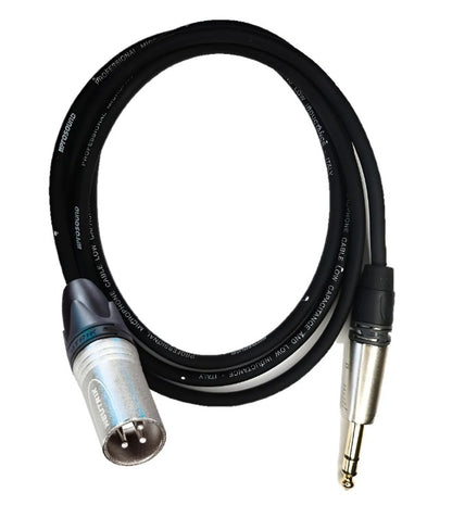 Cable Prosound Italia + Trs Die Hard + Xlr Neutrik Nc3 3mts