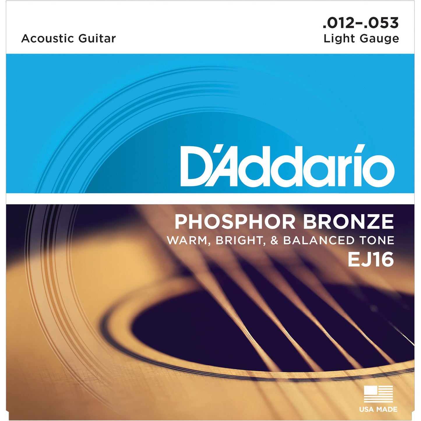 Cuerdas para guitarra acustica D'Addario serie Fosforo Bronce