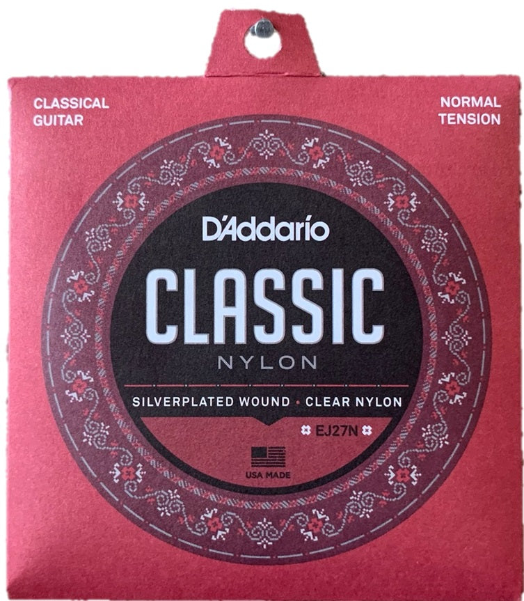 Cuerdas para guitarra clásica nylon D'Addario EJ27