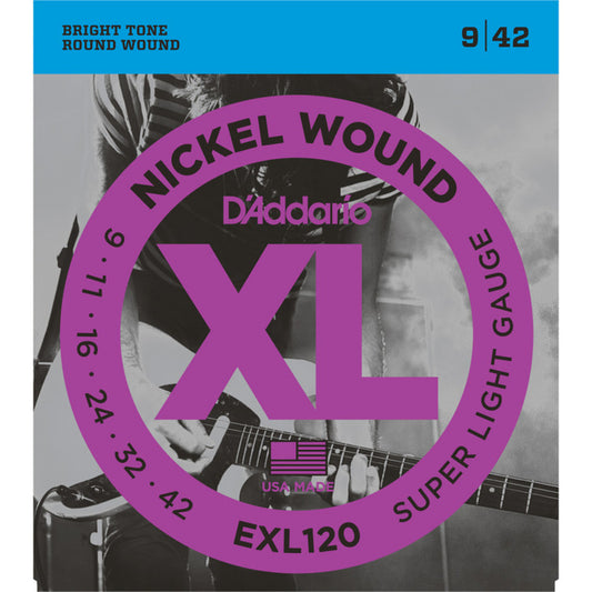 D'Addario - Encordado completo para guitarra eléctrica serie Nickelwound