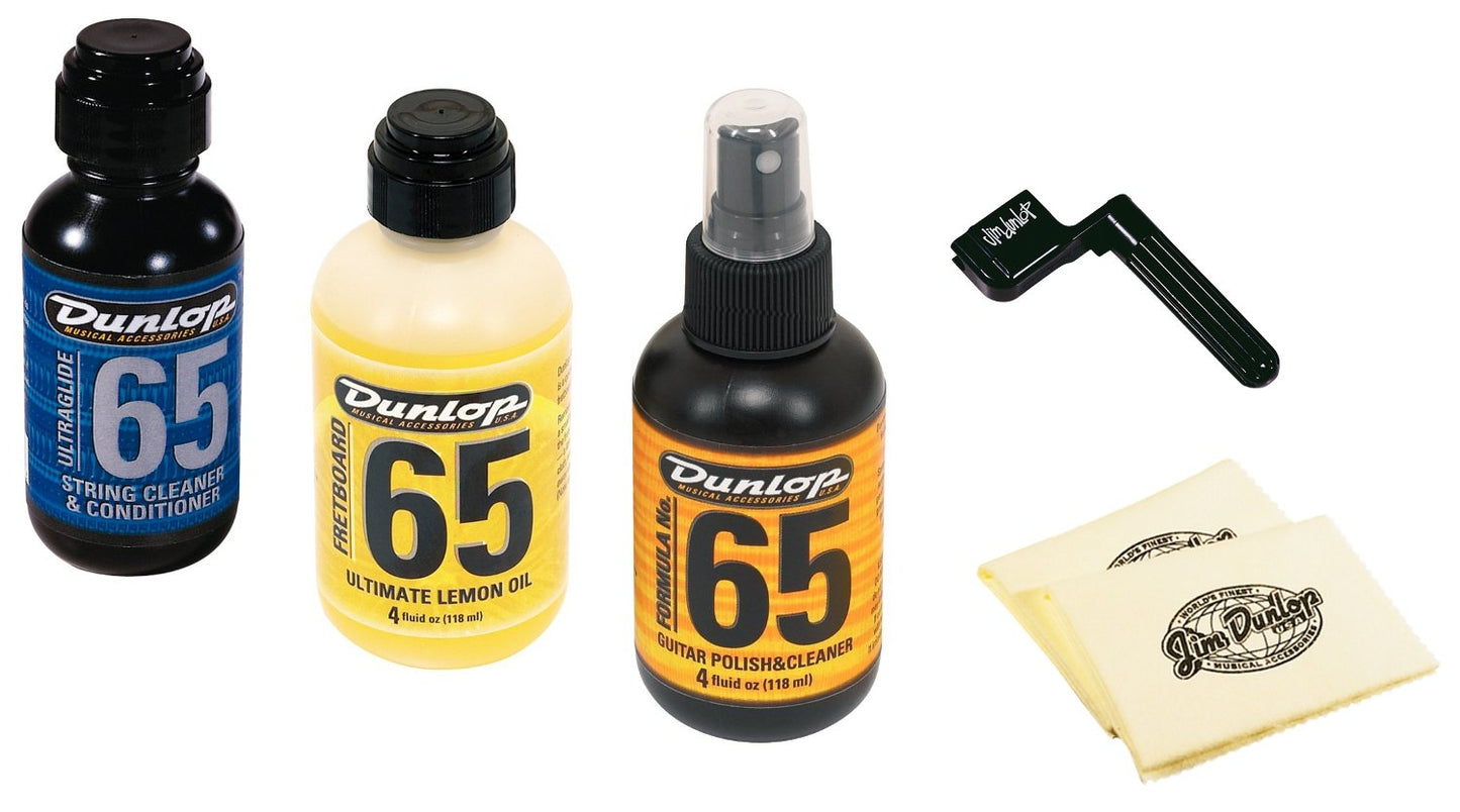 Kit de limpieza para instrumento de madera Dunlop 6504 Guitar Tech Kit