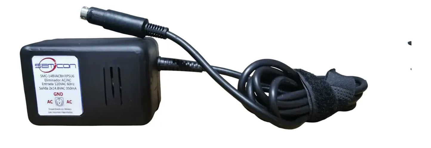 Semicon Pro Cables - Eliminador tipo Behringer PSU6 14.8Vx2 conector minidin 3 pins
