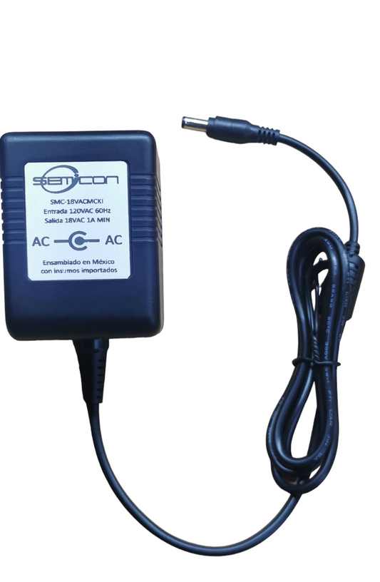 Semicon Pro Cables - Eliminador SMC-18VACMCKI 18VAC para mezcladoras seleccionadas Mackie