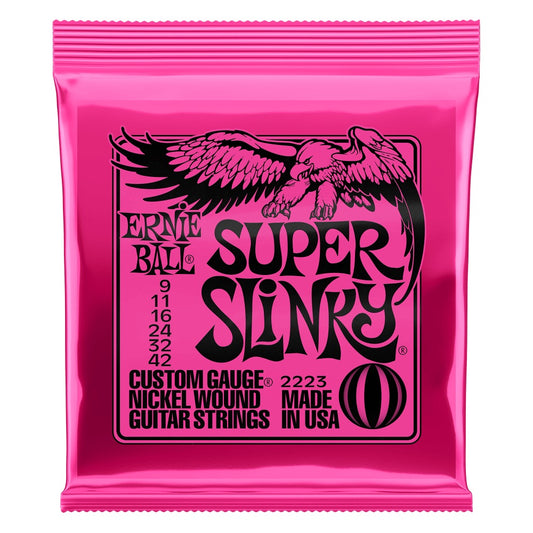 Cuerdas para guitarra electrica Ernie Ball 2223 Super Slinky 9-42