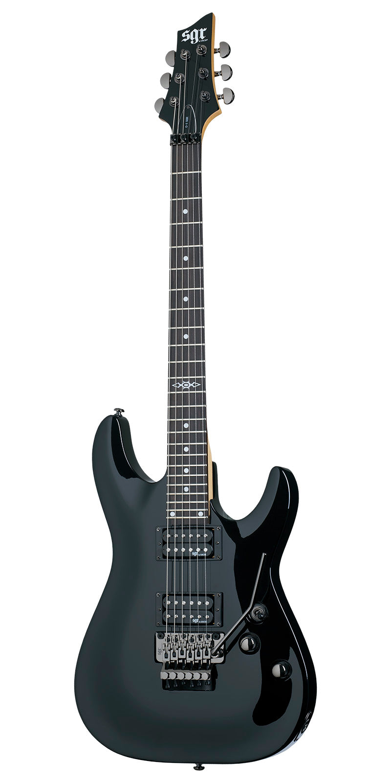 Guitarra eléctrica SGR Schecter C-1 FR (Negro)