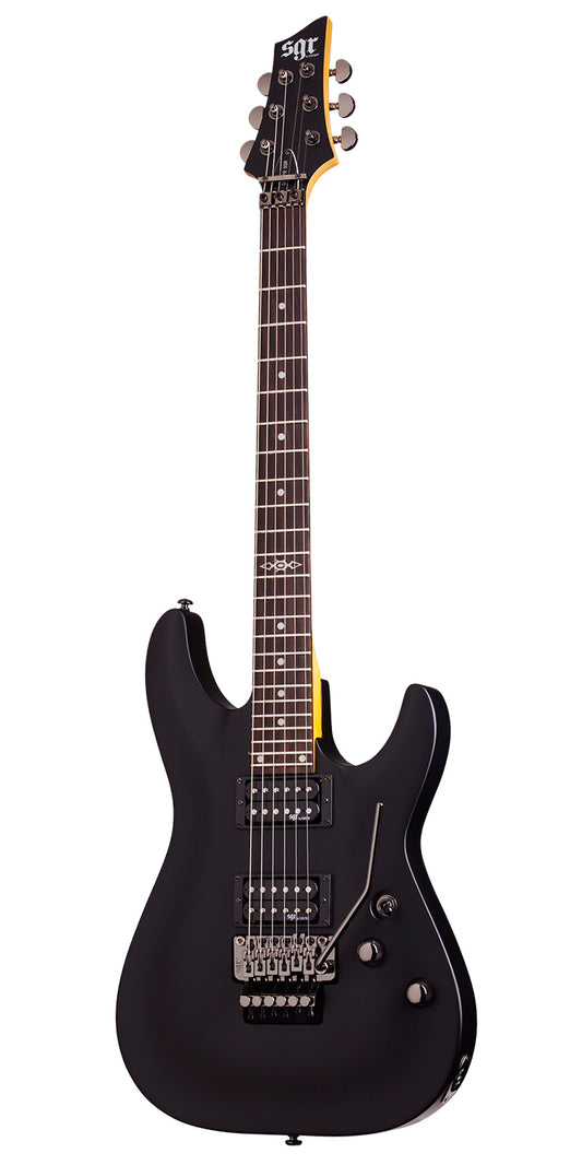 Guitarra eléctrica SGR Schecter C-1 FR (Negro Medianoche Satinado)