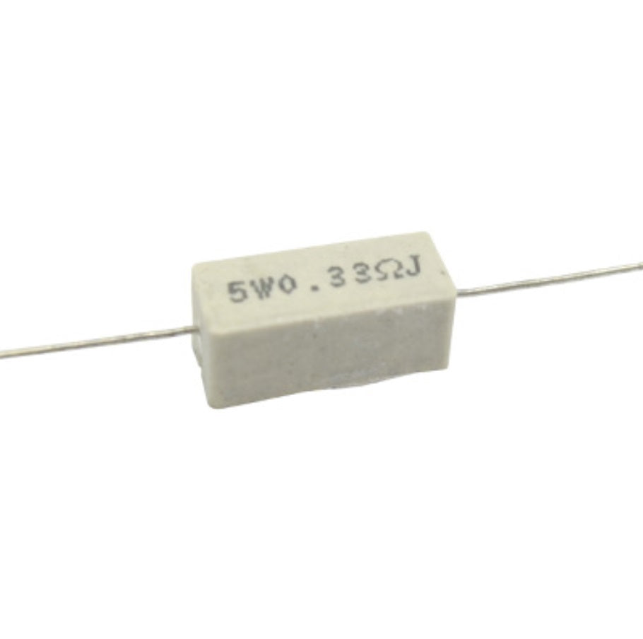 Resistencia 0.33 ohms 5W cerámica