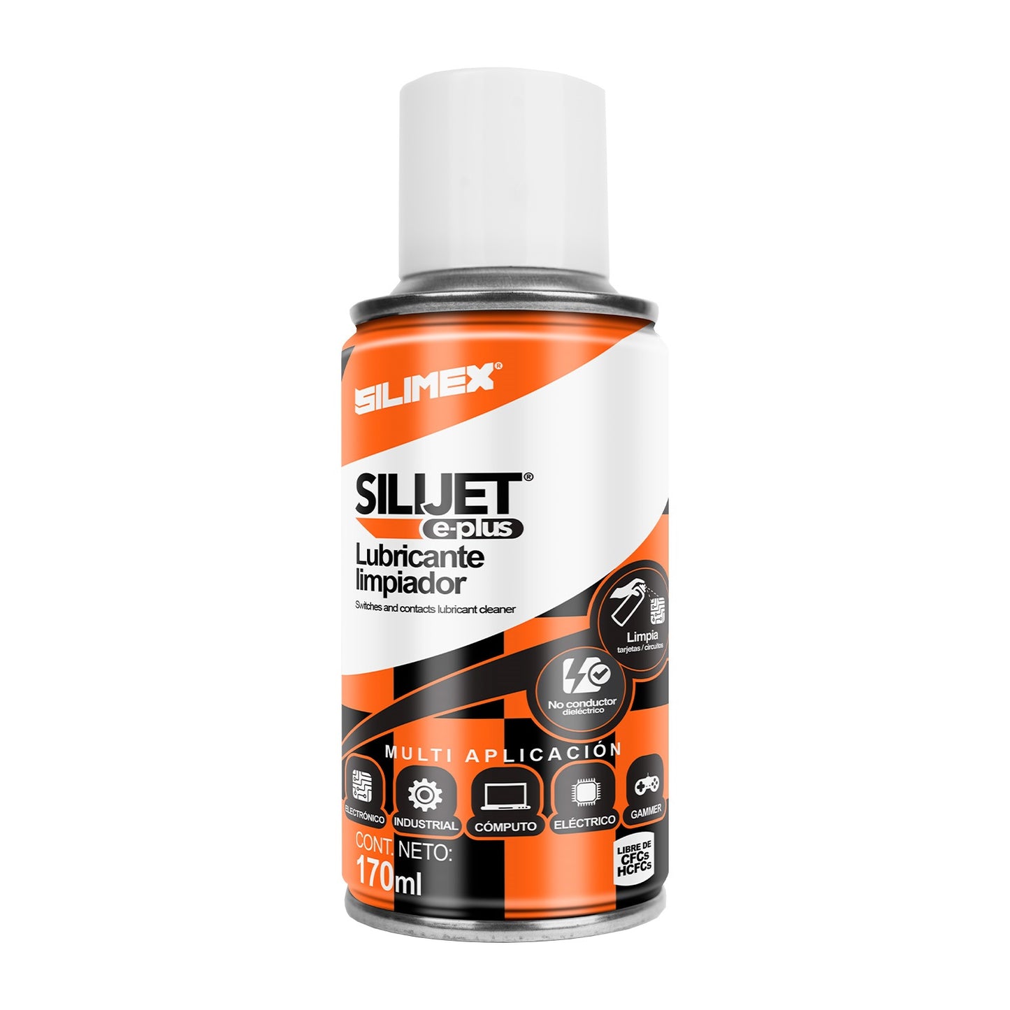 Silimex - Caja con 25pz Silijet E-Plus limpiador dieléctrico lubricante
