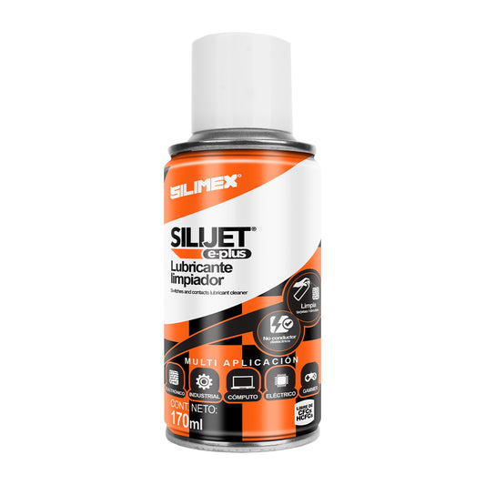 Silimex - Caja con 25pz Silijet E-Plus limpiador dieléctrico lubricante