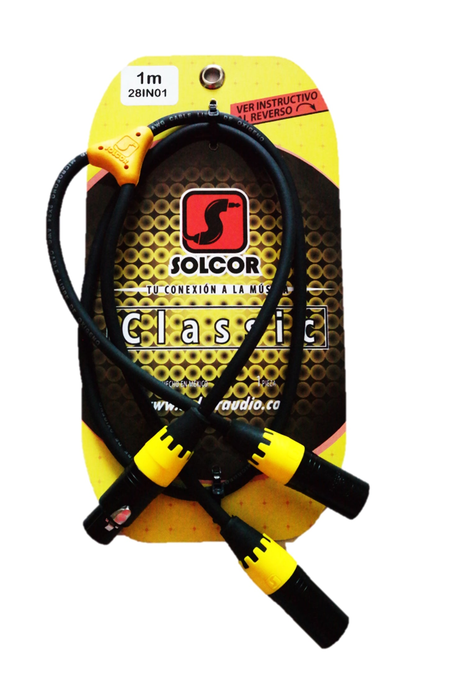 Cable Solcor Inserto Hembra XLR a dos Machos XLR